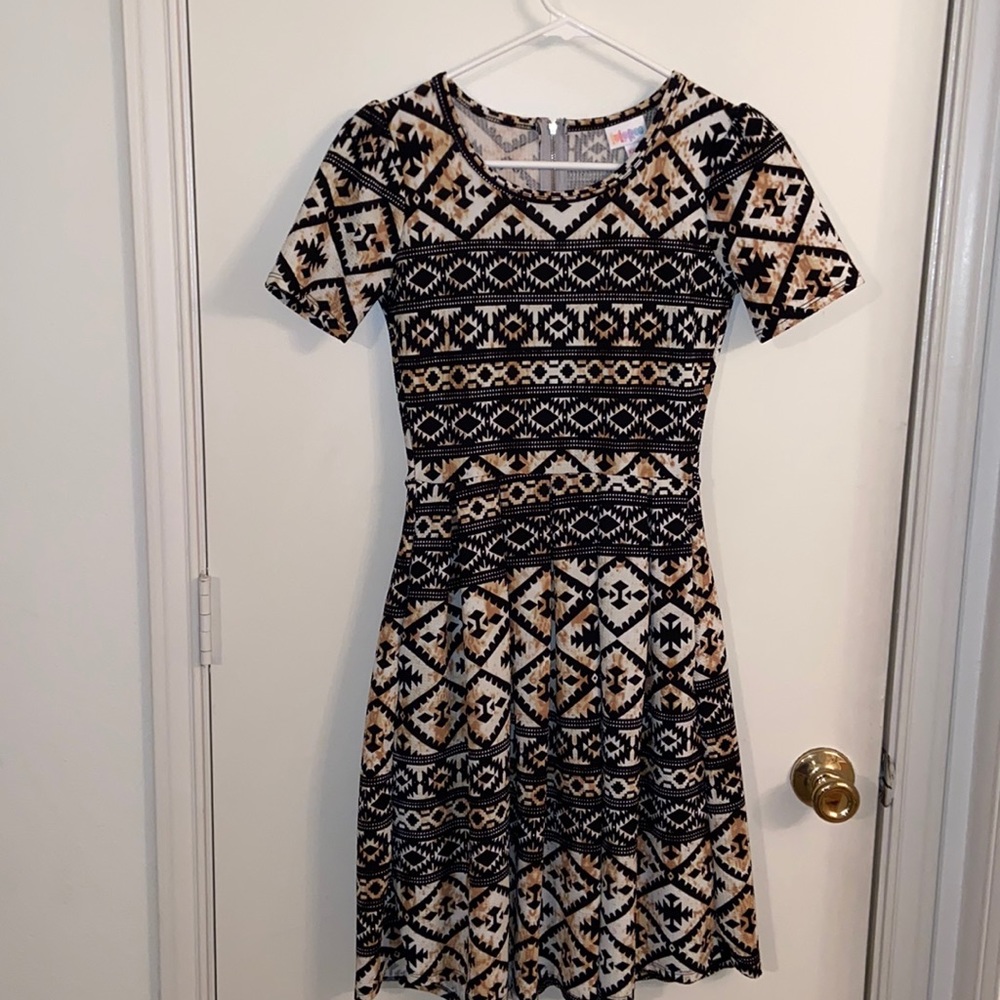 LulaRoe pattern cocktail dress Rare Unicorn